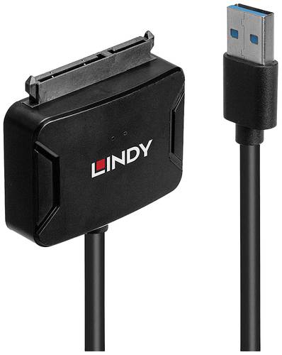 LINDY USB 3.2 Gen 1 (USB 3.0) Konverter [1x USB 3.2 Gen 1 Stecker A (USB 3.0) - 1x SATA-Kombi-Stecke von Lindy