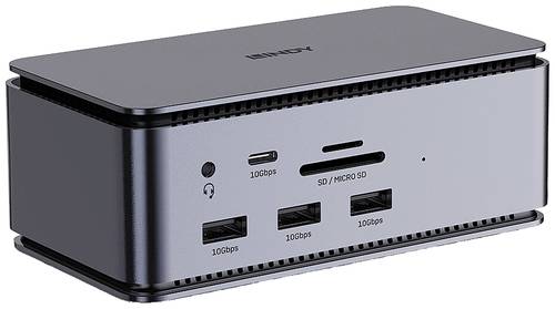 LINDY USB-C® Dockingstation DST-Pro USB4 integrierter Kartenleser, USB-C® Power Delivery von Lindy