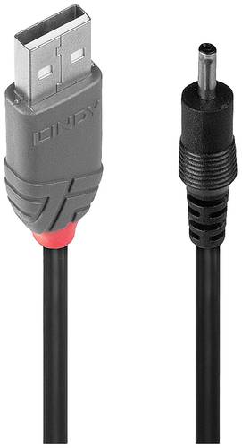 LINDY USB-Kabel USB 2.0 USB-A Stecker, DC Stecker 3,5mm 1.50m Schwarz 70266 von Lindy