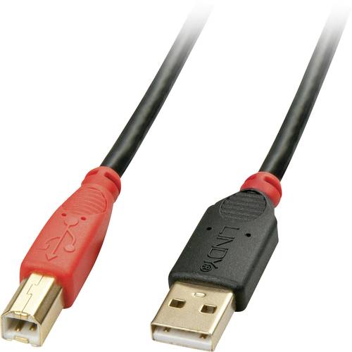 LINDY USB-Kabel USB 2.0 USB-A Stecker, USB-A Buchse 10.00m Schwarz 42761 von Lindy