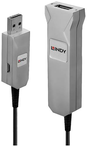 LINDY USB-Kabel USB 3.2 Gen1 (USB 3.0 / USB 3.1 Gen1) USB-A Stecker, USB-A Buchse 50.00m Schwarz, Gr von Lindy