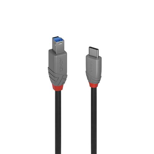 LINDY USB-Kabel USB 3.2 Gen1 (USB 3.0 / USB 3.1 Gen1) USB-C® Stecker, USB-B Stecker 0.50m Schwarz 3 von Lindy