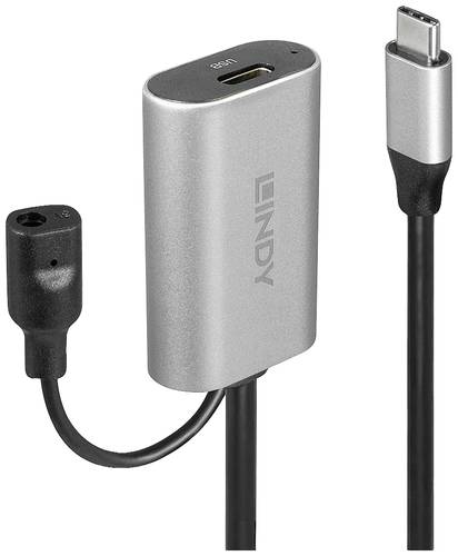 LINDY USB-Kabel USB 3.2 Gen1 (USB 3.0 / USB 3.1 Gen1) USB-C® Stecker, USB-C® Buchse 5.00m Schwarz von Lindy