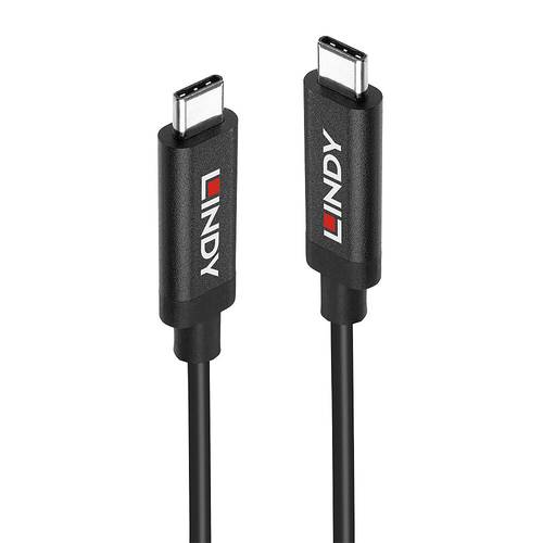 LINDY USB-Kabel USB 3.2 Gen2 (USB 3.1 Gen2) USB-C® Stecker, USB-C® Stecker 3.00m Schwarz 43348 von Lindy