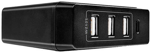 LINDY USB-Ladegerät 72W Steckdose Ausgangsstrom (max.) 3A Anzahl Ausgänge: 4 x USB-A, USB-C® USB von Lindy