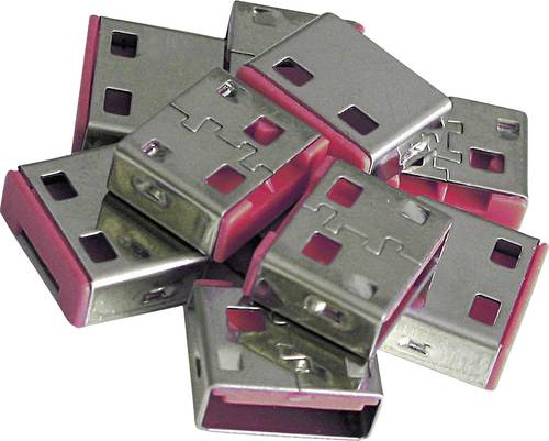 LINDY USB Port Schloss USB-Lock 10er Set Rosa ohne Schlüssel 40460 von Lindy