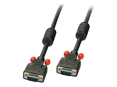 LINDY VGA Kabel M/M schwarz 0.5m HD15 M/M DDC-fähig von Lindy