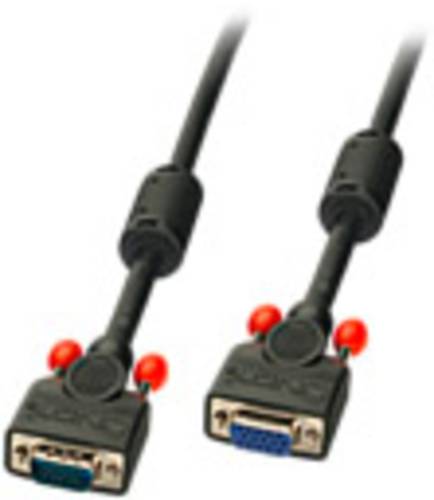 LINDY VGA Verlängerungskabel VGA 15pol. Stecker, VGA 15pol. Buchse 0.50m Schwarz 36391 VGA-Kabel von Lindy