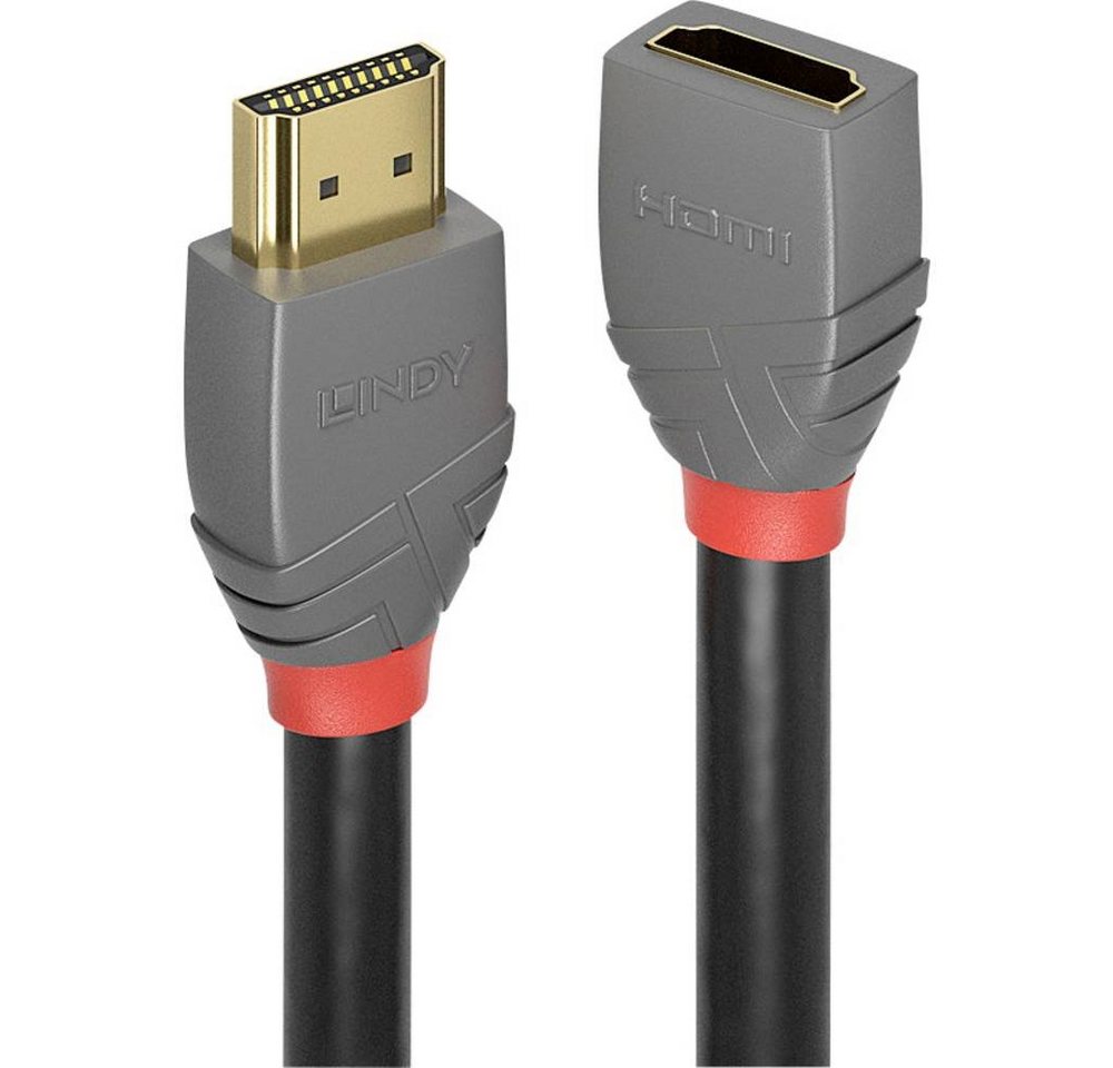 Lindy 0.5m HDMI 2 Verlängerung HDMI-Kabel, vergoldete Steckkontakte von Lindy