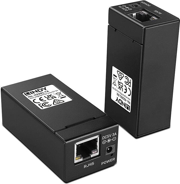 Lindy 150m USB 2.0 Cat.6 Extender Zum Anschluss von USB 2.0 Geräten in großen Entfernungen bis 150m (43391) von Lindy