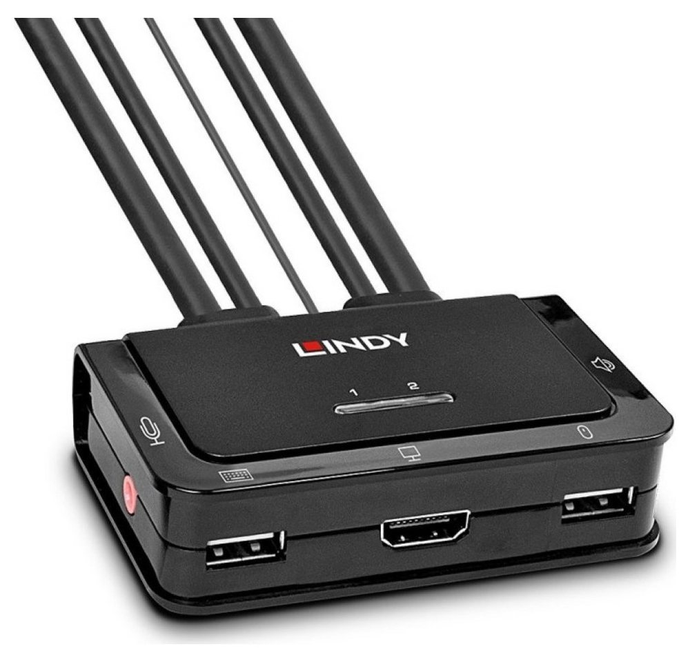 Lindy 2 Port Kabel HDMI 18G USB 2.0 & Audio - KVM Switch - schwarz Computer-Adapter Lindy 2 Port Kabel HDMI 18G USB 2.0 & Audio - KVM Switch - schwarz Computer-Adapter von Lindy
