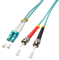Lindy 3.0m OM3 LC - ST Duplex InfiniBand/Glasfaserkabel 3 m Türkis Lindy 3.0m OM3 LC - ST Duplex InfiniBand/Glasfaserkabel 3 m Türkis von Lindy