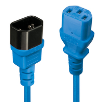 Lindy 30471 Stromkabel Schwarz, Blau 1 m C14-Koppler C13-Koppler von Lindy