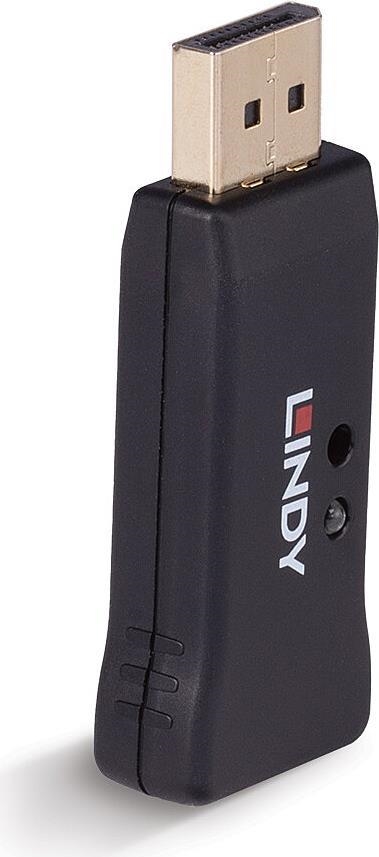Lindy 32118 - 7680 x 4320 Pixel - 800 x 600,1024 x 768,1280 x 1024,1280 x 720,1280 x 960,1366 x 768,1600 x 1200,1680 x 1050,1920 x... - 32,4 Gbit/s - 2.0 Kanäle - LPCM - Schwarz (32118) (geöffnet) von Lindy