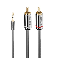 Lindy 35334 Audio-Kabel 2 m 3.5mm 2 x RCA Anthrazit Lindy 35334 Audio-Kabel 2 m 3.5mm 2 x RCA Anthrazit von Lindy