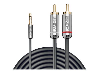 Lindy 35335 Audio-Kabel 3 m 3.5mm 2 x RCA Anthrazit Lindy 35335 Audio-Kabel 3 m 3.5mm 2 x RCA Anthrazit von Lindy