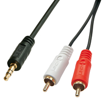 Lindy 35682 Audio-Kabel 3 m 2 x RCA 3.5mm Schwarz Lindy 35682 Audio-Kabel 3 m 2 x RCA 3.5mm Schwarz von Lindy