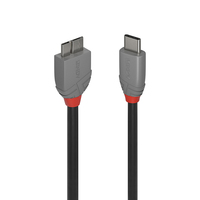 Lindy 36620 USB Kabel USB 3.2 Gen 1 (3.1 Gen 1) 0,5 m USB C Micro-USB B Schwarz von Lindy