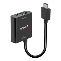 Lindy 38291 Videokabel-Adapter 0,1 m HDMI Typ A (Standard) VGA (D-Sub) Schwarz von Lindy
