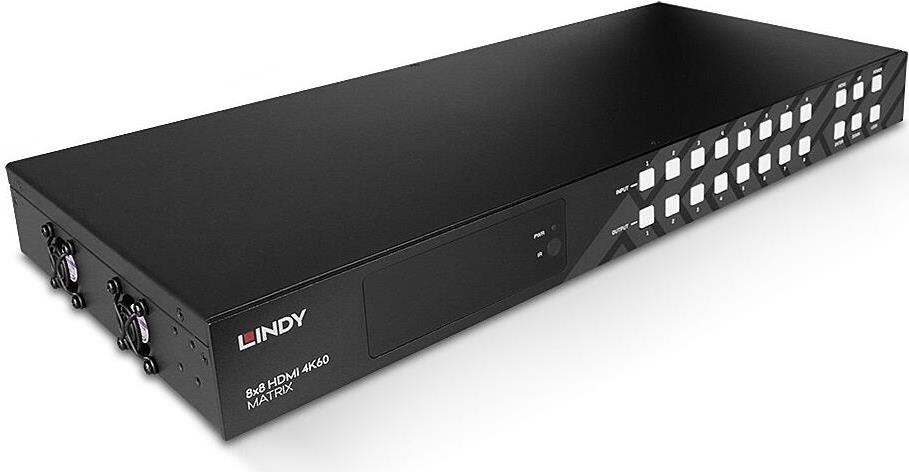 Lindy 38334 Matrixschalter AV-Matrix-Umschalter Eingebautes Display 43 W (38334) von Lindy