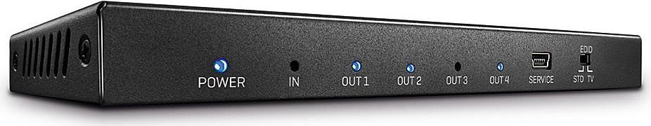 Lindy 4 Port HDMI 18G Splitter Übertragung eines HDMI-Signals auf 4 Displays (38236) von Lindy