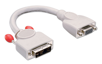 Lindy 41222 Videokabel-Adapter 0,2 m DVI-A VGA (D-Sub) Grau von Lindy