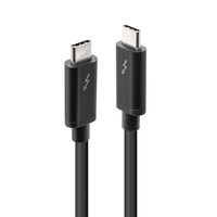 Lindy 41556 Thunderbolt-Kabel 1 m 20 Gbit/s Schwarz von Lindy