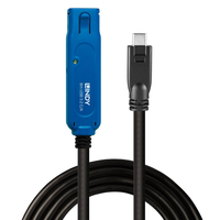 Lindy 43381 USB Kabel USB 3.2 Gen 1 (3.1 Gen 1) 8 m USB C USB A Schwarz, Blau von Lindy