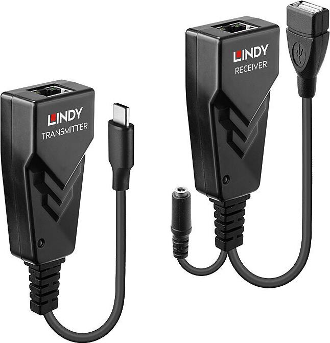 Lindy 43390 Netzwerk-Erweiterungsmodul Netzwerksender & -empfänger Schwarz (43390) von Lindy