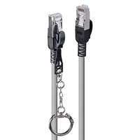 Lindy 47602 Netzwerkkabel Grau 1 m Cat6a S/FTP (S-STP) von Lindy