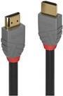 Lindy Anthra Line - Standard HDMI mit Ethernetkabel - HDMI (M) bis HDMI (M) - 15 m - Dreifachisolierung - Schwarz - rund, 4K Unterstützung von Lindy