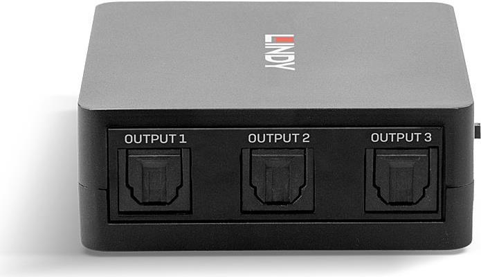Lindy - Audio-Splitter - 3 x TOSLINK - Desktop von Lindy