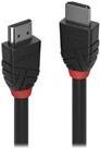 Lindy Black Line - Standard - HDMI-Kabel - HDMI männlich zu HDMI männlich - 15,0m - Dreifachisolierung - Schwarz - rund, unterstützt 4K 30 Hz (4096 x 2160) (36469) von Lindy
