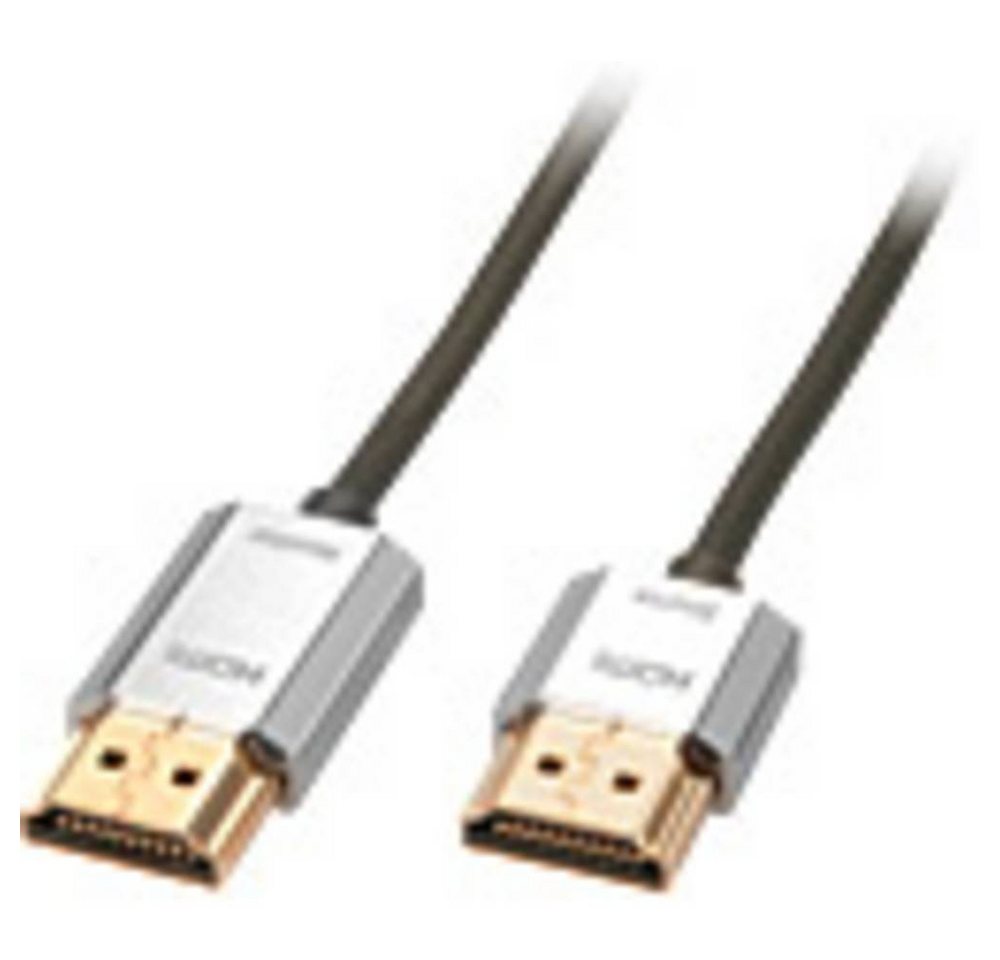 Lindy CROMO Slim High Speed HDMI Cable with Ethernet HDMI-Kabel, 4K UHD, OFC-Leiter, Rund, doppelt geschirmt, extrem dünn, vergoldete S Lindy CROMO Slim High Speed HDMI Cable with Ethernet HDMI-Kabel, 4K UHD, OFC-Leiter, Rund, doppelt geschirmt, extrem dünn, vergoldete S von Lindy