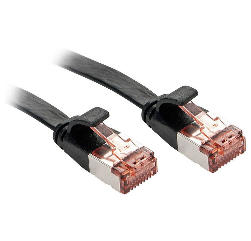 Lindy Cat.6 U/FTP Flachband-Patchkabel,5m LAN-Kabel, (5.00 cm), mit Rastnasenschutz von Lindy