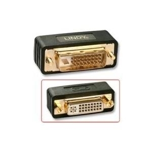 Lindy DVI-D Port Saver / Steckeradapter PREMIUM M/F Schützt DVI Ports vor Beschädigung - DVI-D Stecker an DVI-I Buchse, digital Dual Link (41098) von Lindy