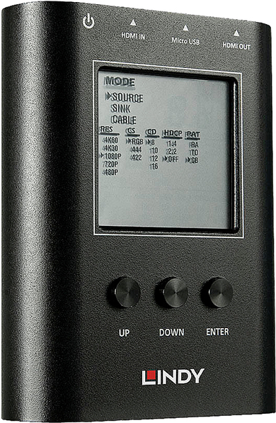 Lindy HDMI 2.0 18G Signal Analyser and Generator - HDMI test signal generator / analyzer Lindy HDMI 2.0 18G Signal Analyser and Generator - HDMI test signal generator / analyzer von Lindy