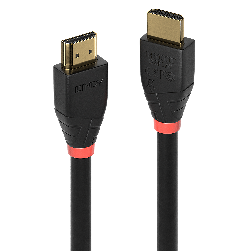 Lindy - HDMI-Kabel - HDMI (M) bis HDMI (M) - 10,0m - abgeschirmt - Schwarz - rund, 4K Unterst�tzung, aktiv (41071) von Lindy