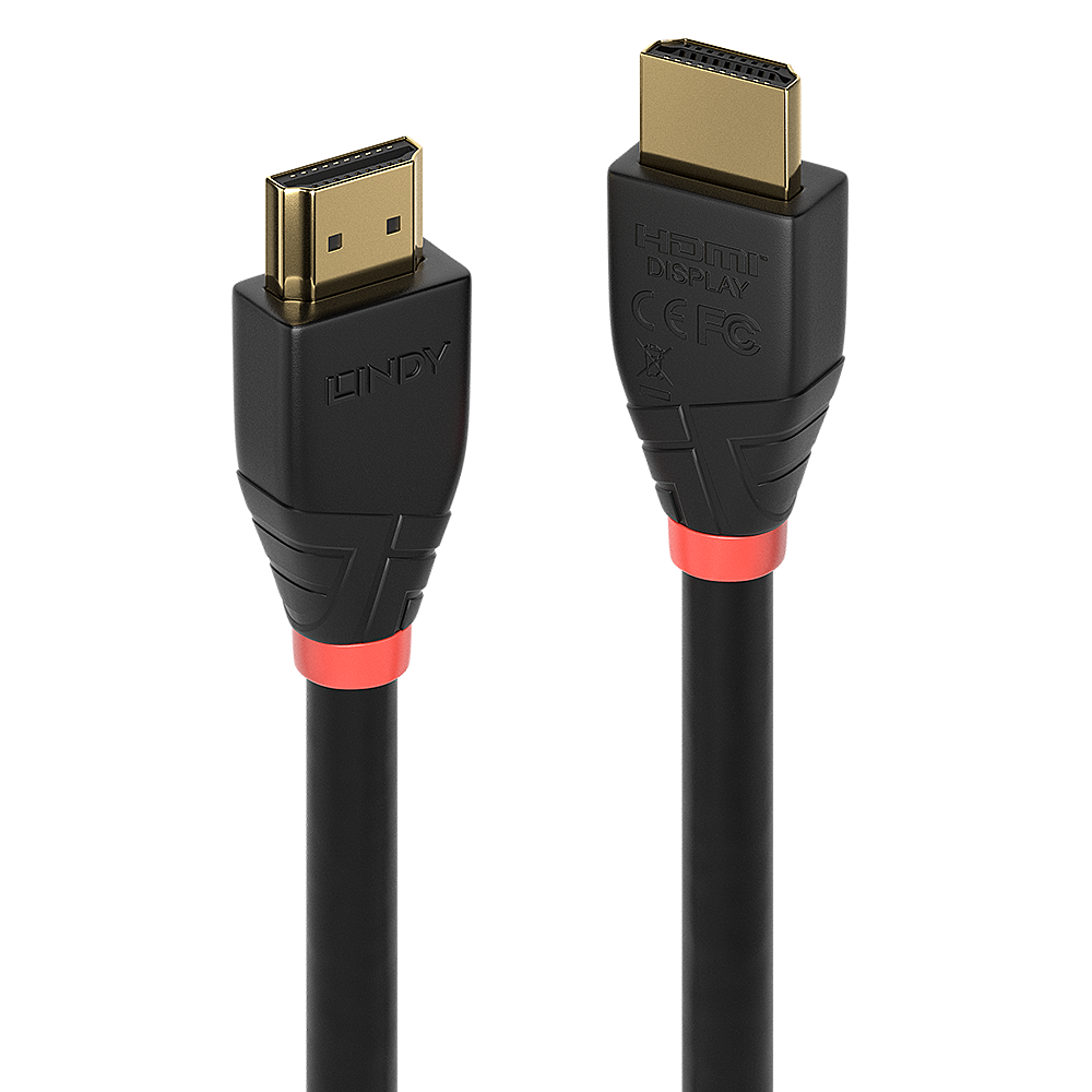 Lindy - HDMI-Kabel - HDMI (M) bis HDMI (M) - 15 m - abgeschirmt - Schwarz - rund, 4K Unterstützung, aktiv von Lindy