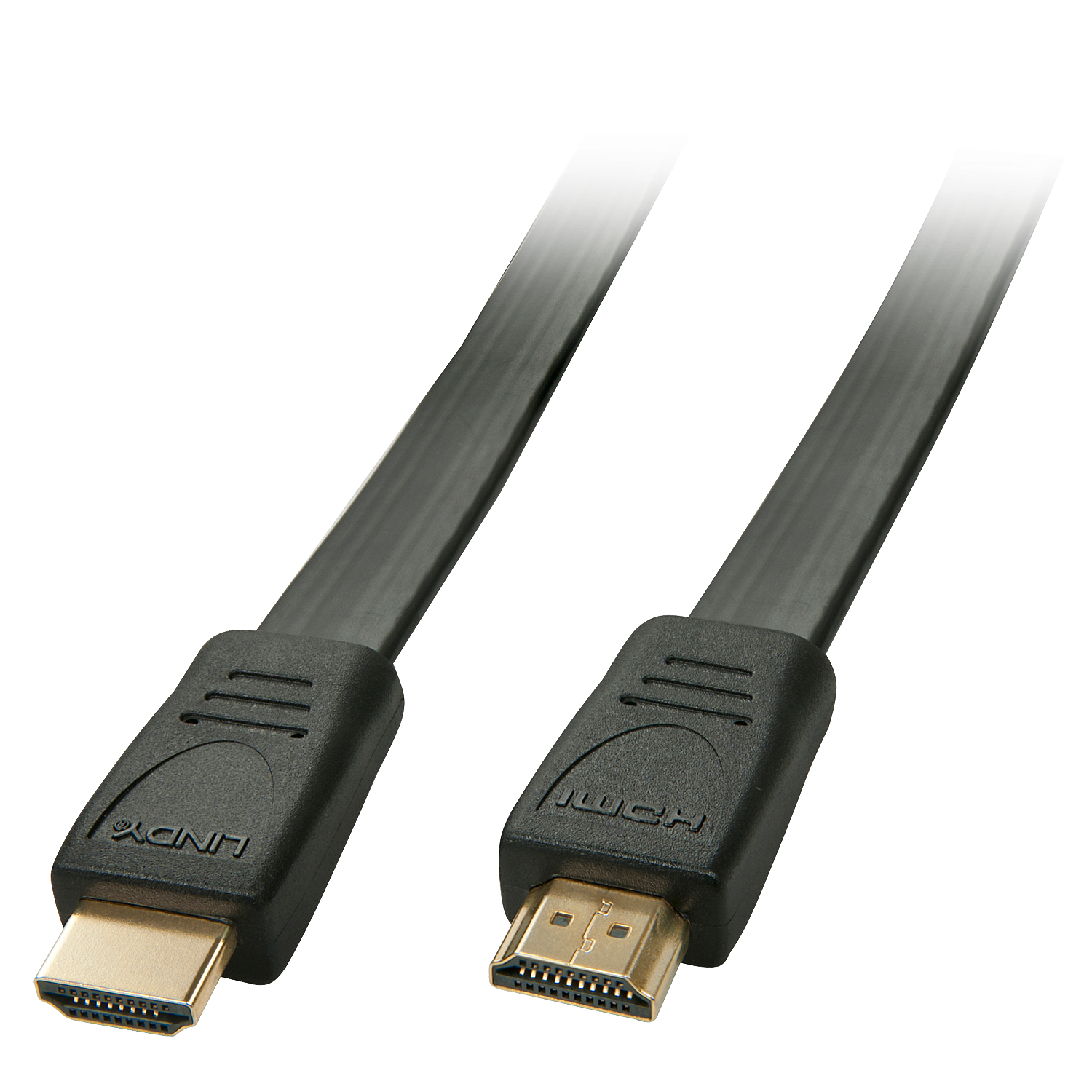 Lindy - HDMI-Kabel - HDMI (M) bis HDMI (M) - 3,0m - abgeschirmt - Schwarz - geformt, flach, 4K Unterst�tzung (36998) von Lindy