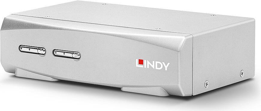 Lindy - KVM-/Audio-Switch - 2 x KVM/Audio - 1 lokaler Benutzer - Desktop (39307) von Lindy