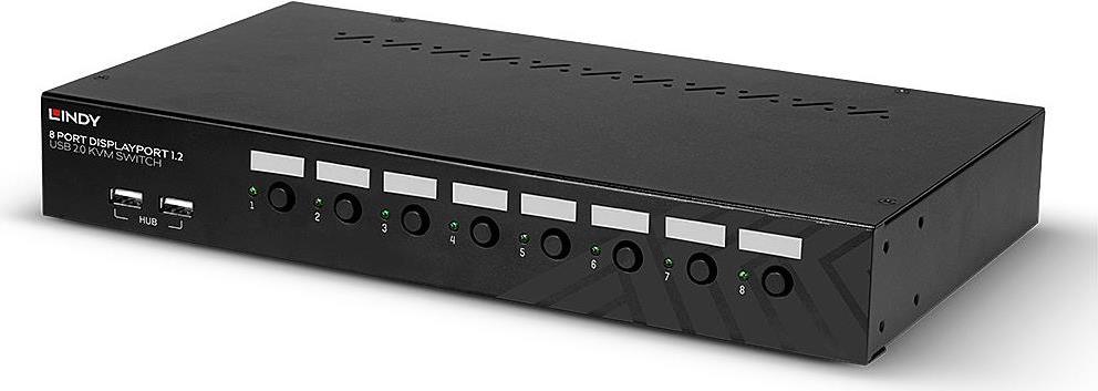 Lindy - KVM-/Audio-Switch - 8 x DisplayPort / Audio / USB - 1 lokaler Benutzer - an Rack montierbar Lindy - KVM-/Audio-Switch - 8 x DisplayPort / Audio / USB - 1 lokaler Benutzer - an Rack montierbar von Lindy
