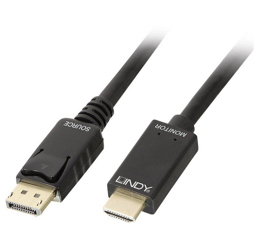 Lindy Kabel DisplayPort/HDMI 4K30 (DP: passiv) 1m HDMI-Kabel von Lindy