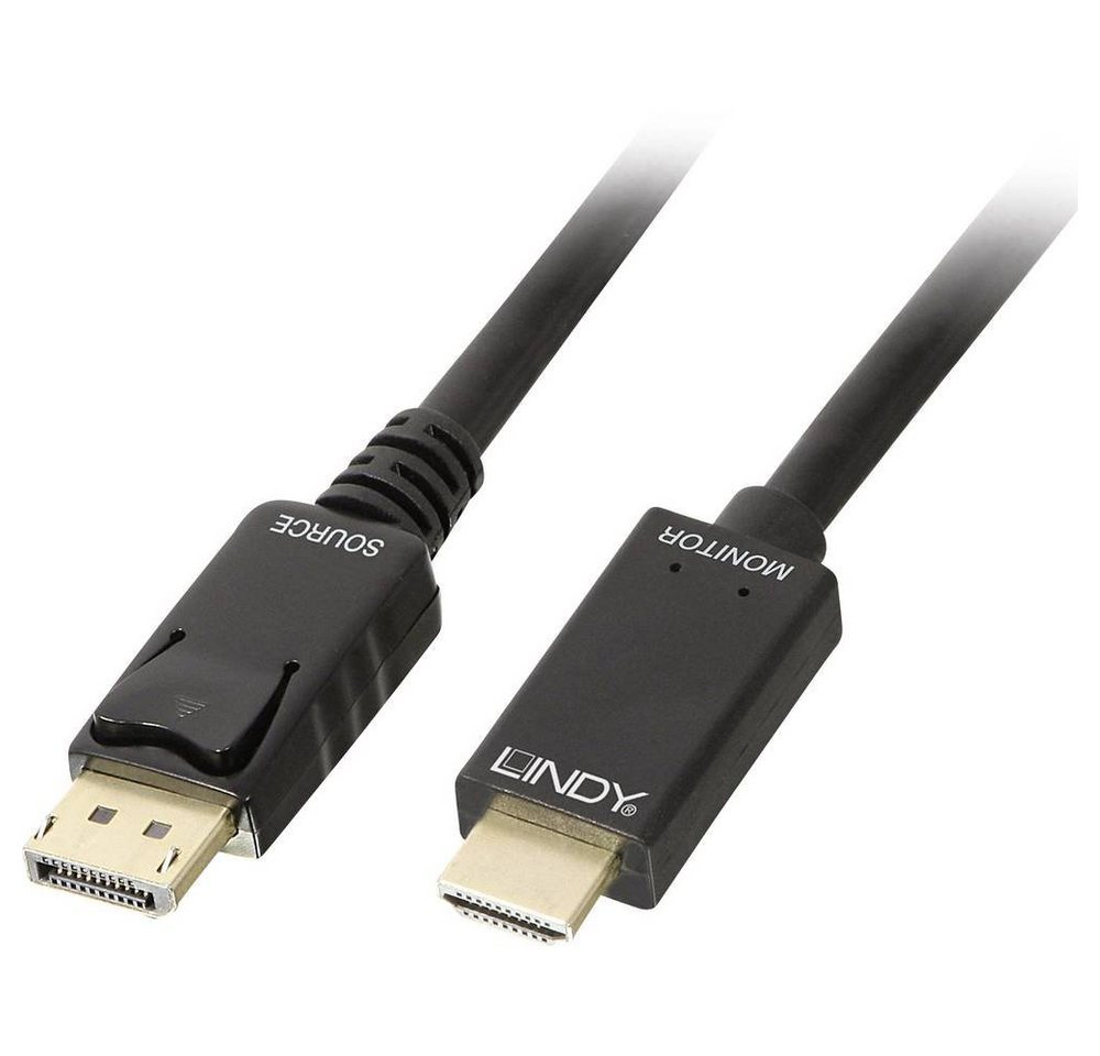 Lindy Kabel DisplayPort/HDMI 4K30 (DP: passiv) 2m HDMI-Kabel von Lindy
