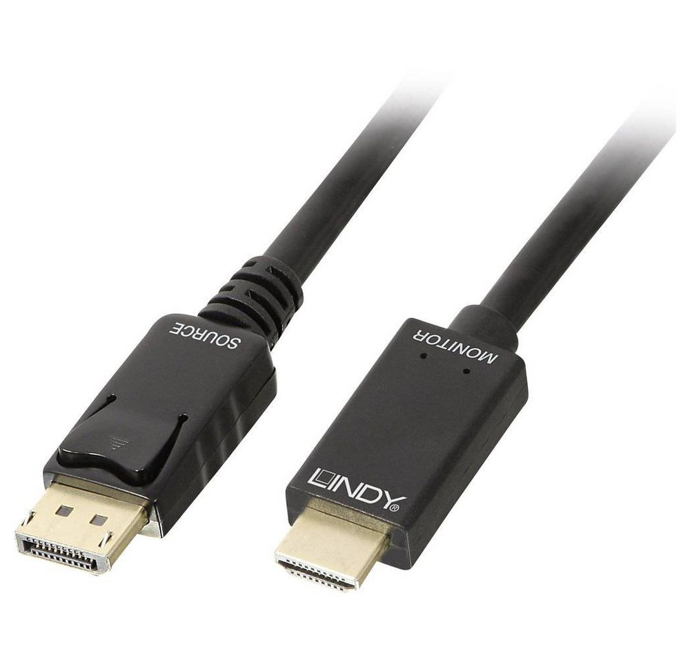 Lindy Kabel DisplayPort/HDMI 4K30 (DP: passiv) 5m HDMI-Kabel von Lindy