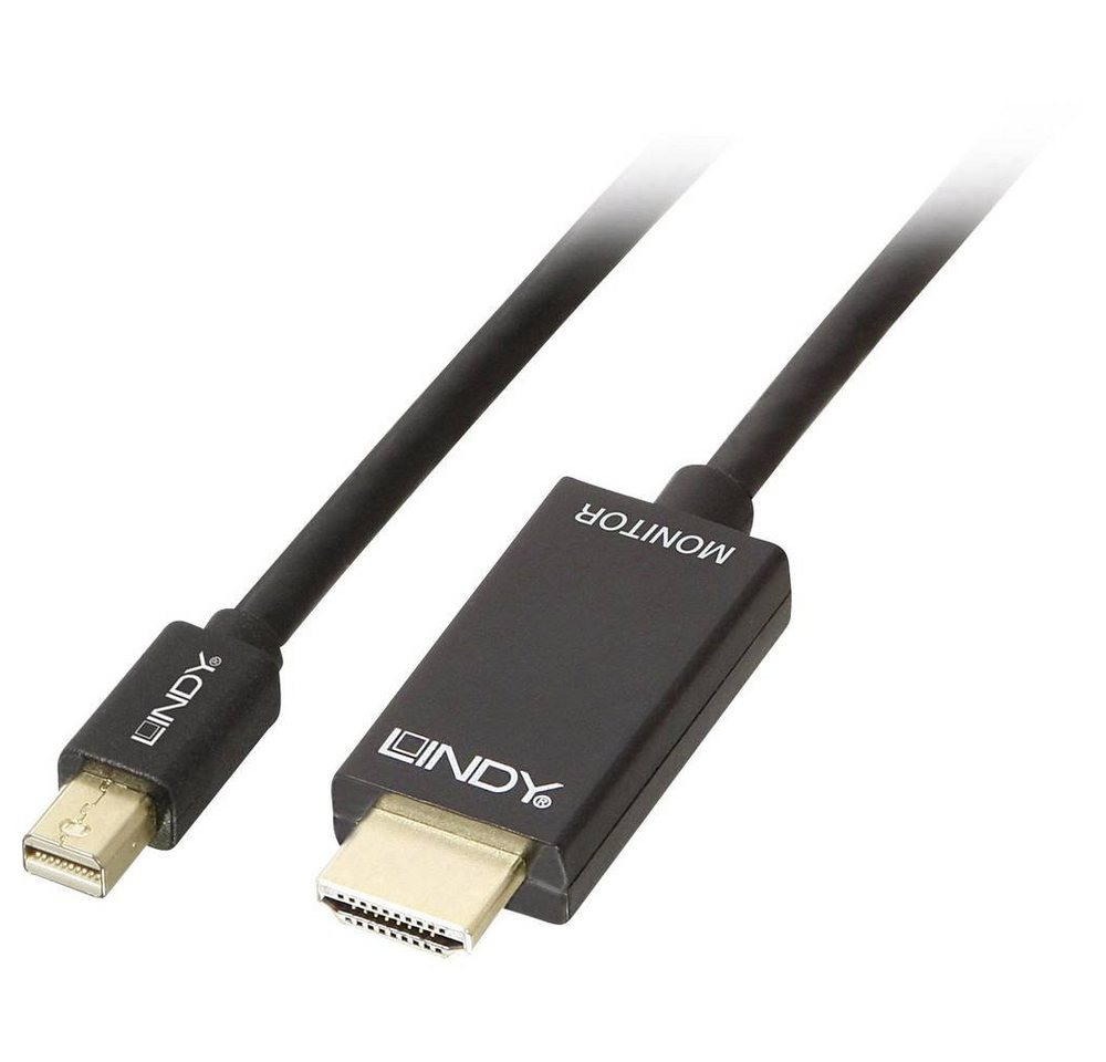 Lindy Kabel Mini DisplayPort/HDMI 4K30 (DP: passiv) 3m HDMI-Kabel von Lindy