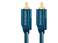 ClickTronic 2m Audio Cable, RCA, Männlich, RCA, Männlich, 2 m, Blau, Gold von ClickTronic