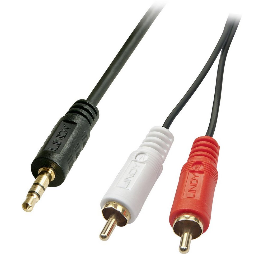Lindy LINDY 35687 Cinch / Klinke Audio Anschlusskabel [2x Cinch-Stecker - 1x Audio- & Video-Kabel, (2000.00 cm) von Lindy
