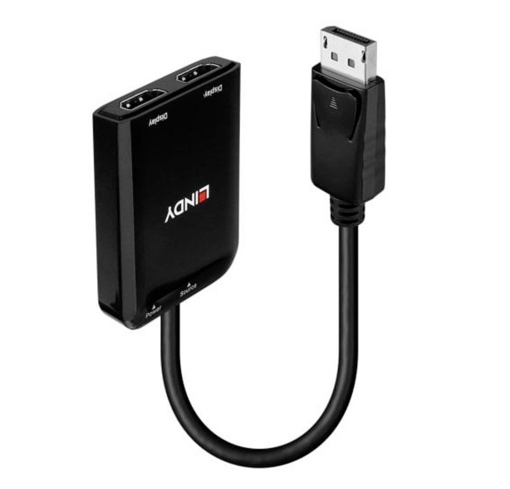 Lindy LINDY 38433 DisplayPort / HDMI Adapter [1x DisplayPort - 2x HDMI®] Sch TV-Adapter, 0.00 cm von Lindy