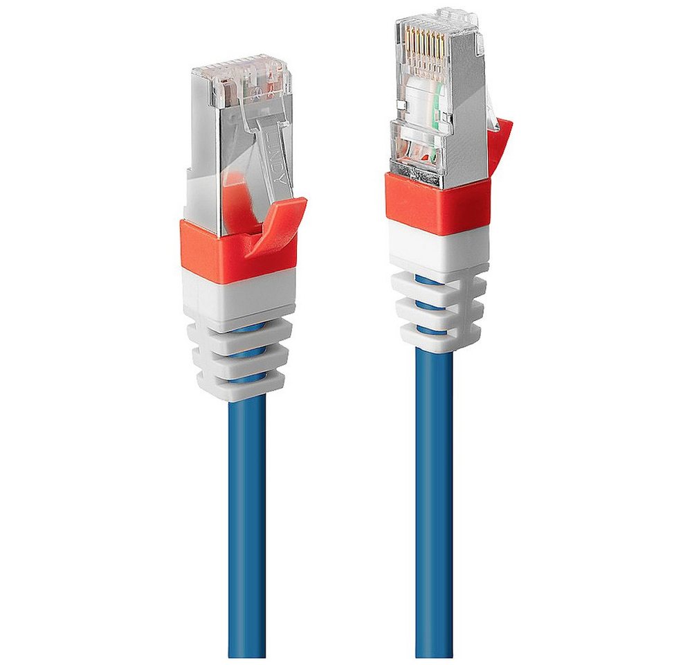 Lindy LINDY 45377 RJ45 Netzwerkkabel, Patchkabel CAT 6a S/FTP 5.00 m Blau 1 Netzkabel, (500.00 cm) von Lindy